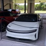 Spotted in Austin White Lucid Electric Car I Needz One!